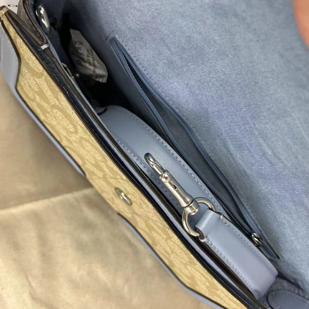 Coach C4067 Georgie Shoulder Bag In Signature Canvas In Light Khaki/Marble Blue Coach C4067 Georgie Shoulder Bag In Signature Canvas In Light Khaki/Marble Blue